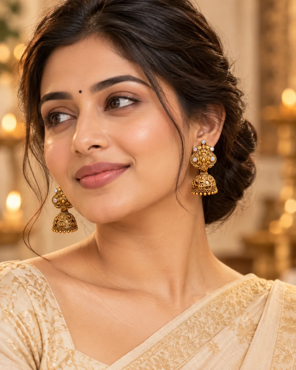 Sakshi Lakshmi Lotus Jhumka preview 2