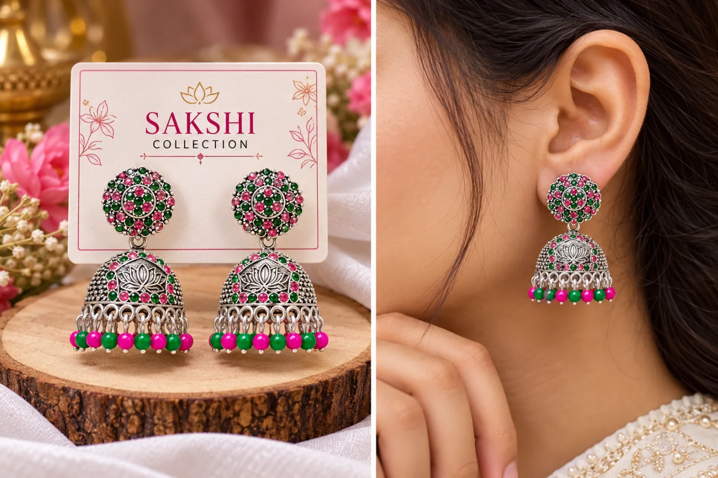 Sakshi Meenakari Jhumka
